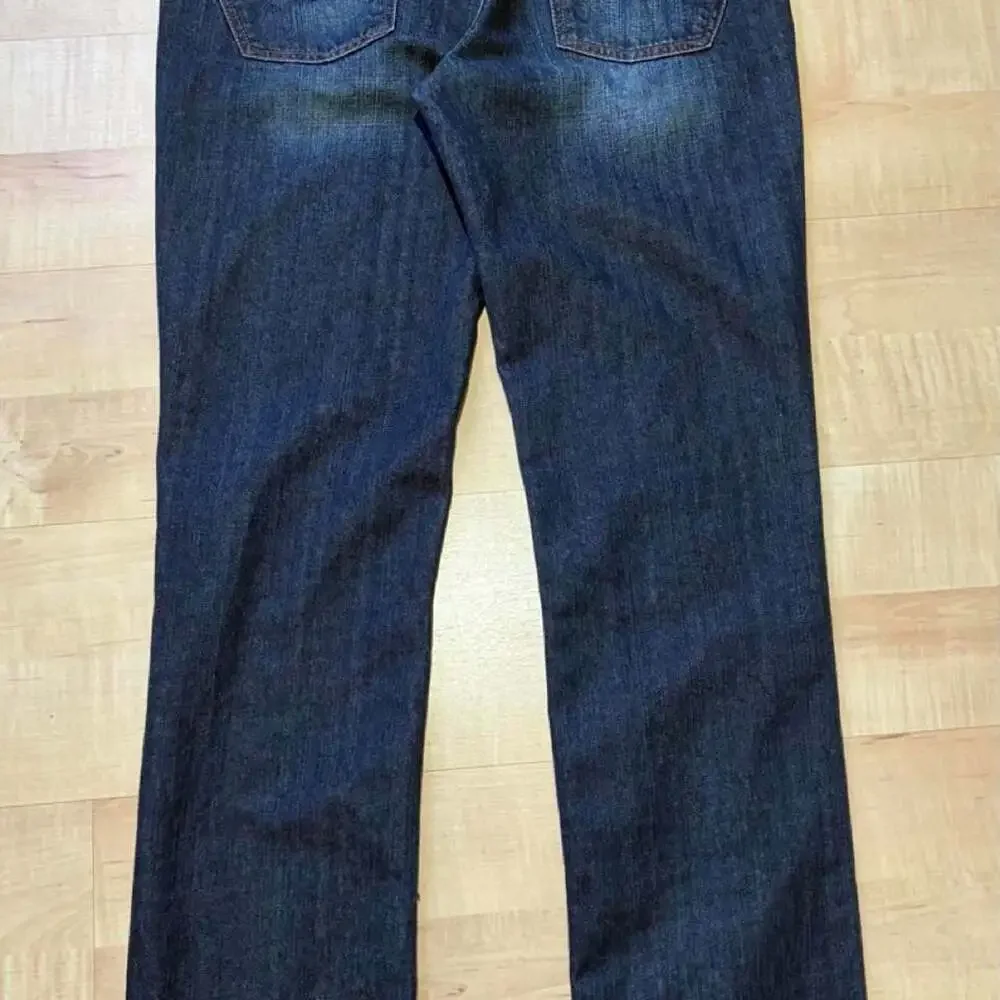 Vintage Guess Jeans Dark Wash Distressed Denim Skater Jeans Size 34